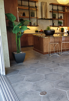 Elegant Dining & Culinary Space: Luxury Kitchen Remodel & Floor Tile Installation in Thousand Oaks