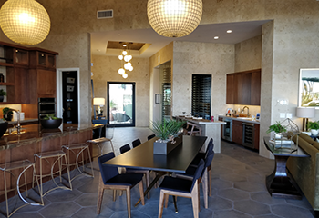 Elegant Dining & Culinary Space: Luxury Kitchen Remodel & Floor Tile Installation, Thousand Oaks CA